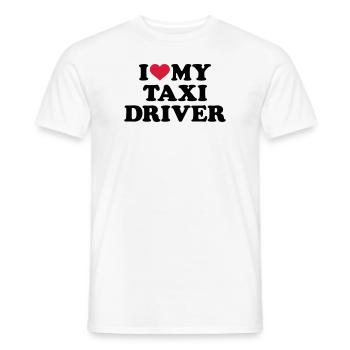 Taxifahrer - Männer T-Shirt - Weiß - Vorne - AI Model Male 178 dark (178cm)