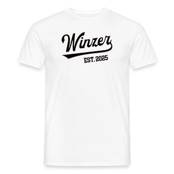 Winzer 2025 Beruf Winzerei Lehre Lehrling Weinbau - Männer T-Shirt - Weiß - Vorne - AI Model Male 178 dark (178cm)