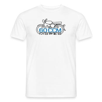 60ccm Moped S50 Emblem - Männer T-Shirt - Weiß - Vorne - AI Model Male 178 dark (178cm)