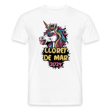 Lloret De Mar 2024 Einhorn - Männer T-Shirt - Weiß - Vorne - AI Model Male 178 dark (178cm)