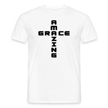 Christianity Christian Cross Jesus Bible - Men's T-Shirt - white - Front - AI Model Male 178 dark (178cm)