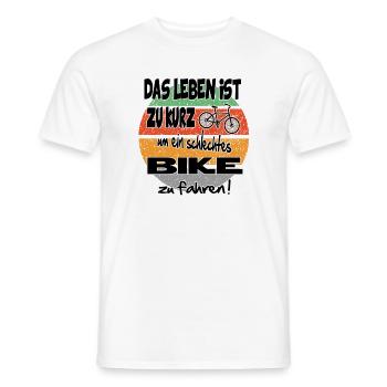 Sprüche Fahrradfahrer Bike fahren - Männer T-Shirt - Weiß - Vorne - AI Model Male 178 dark (178cm)