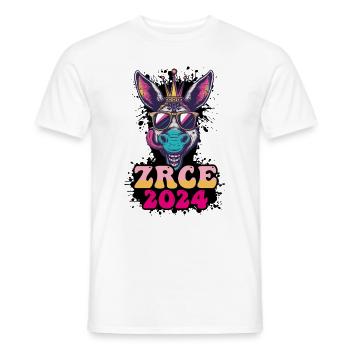 Zrce 2024 Âne de fête - T-shirt homme - blanc - Devant - AI Model Male 178 dark (178cm)