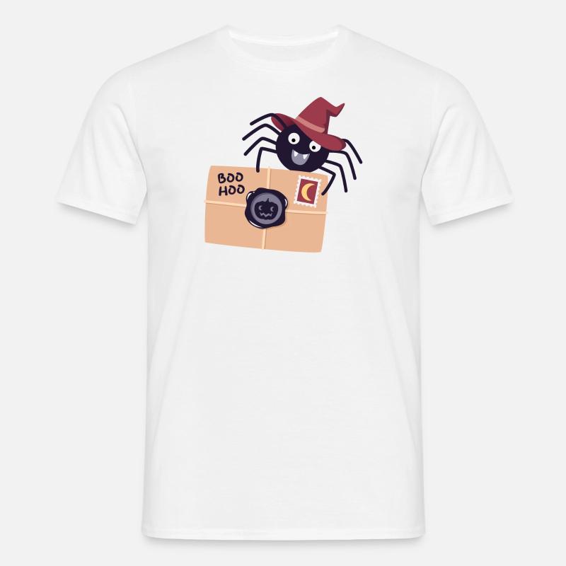 Spinne mit Brief - Männer T-Shirt - Weiß