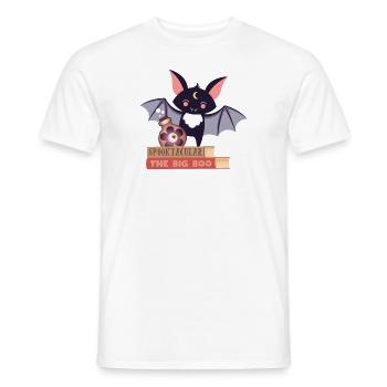 Chauve-souris sur pile de livres - T-shirt homme - blanc - Devant - AI Model Male 178 dark (178cm)