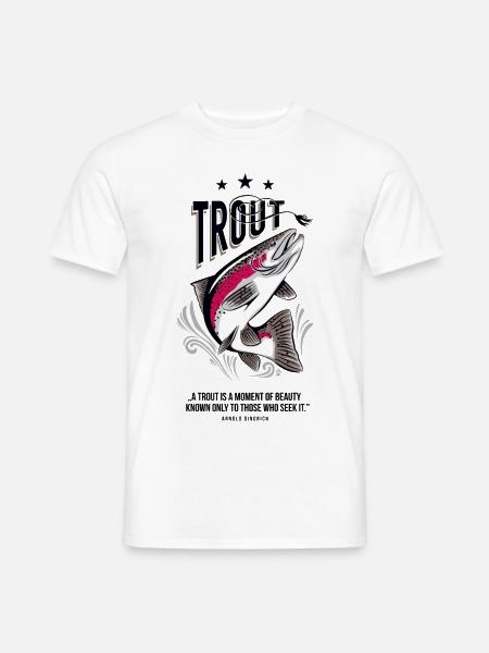 AD Trout - Männer T-Shirt - Weiß
