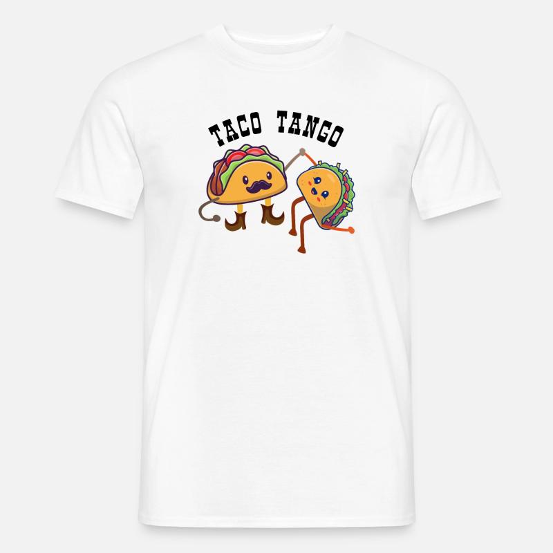 TACO TANGO - Männer T-Shirt - Weiß