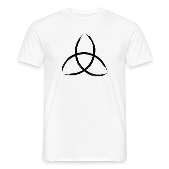 Triquetra noeud celtique - T-shirt homme - blanc - Devant - AI Model Male 178 dark (178cm)