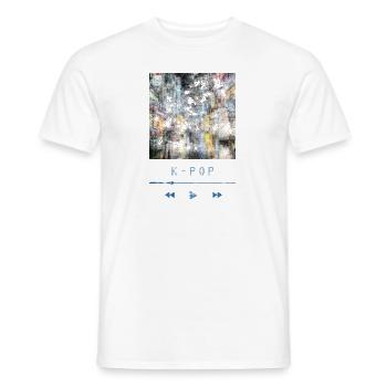 K Pop - Men's T-Shirt - white - Front - AI Model Male 178 dark (178cm)