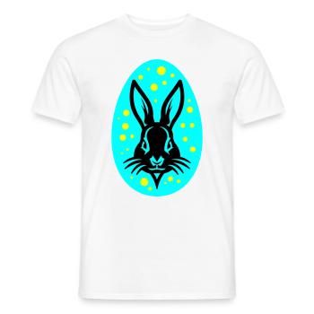 Osterei Osterhase Icon Ostern - Männer T-Shirt - Weiß - Vorne - AI Model Male 178 dark (178cm)