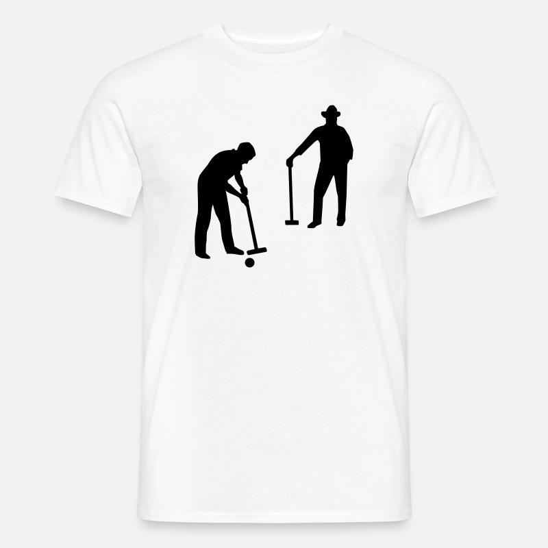 Krocket - Männer T-Shirt - Weiß