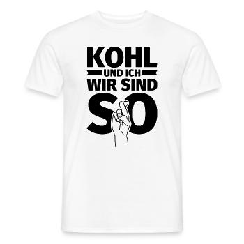Kohl und ich wir sind so - Männer T-Shirt - Weiß - Vorne - AI Model Male 178 dark (178cm)