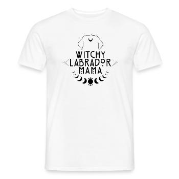 Witchy Labrador Mama Hunde Hexe Hexen - Männer T-Shirt - Weiß - Vorne - AI Model Male 178 dark (178cm)