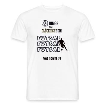 Futsal Spieler Fan Liebhaber Futsaler Spiel Team - Männer T-Shirt - Weiß - Vorne - AI Model Male 178 dark (178cm)