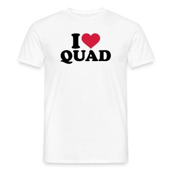 Quad - Männer T-Shirt - Weiß - Vorne - AI Model Male 178 dark (178cm)