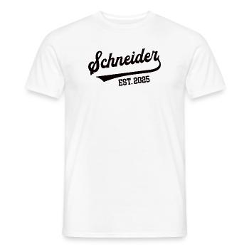 Schneider 2025 Beruf Schneiderei Lehre Lehrling - Männer T-Shirt - Weiß - Vorne - AI Model Male 178 dark (178cm)