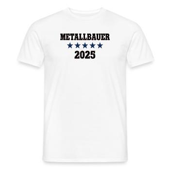 Metallbauer Beruf Metallbauerei Arbeit Schlosser - Männer T-Shirt - Weiß - Vorne - AI Model Male 178 dark (178cm)