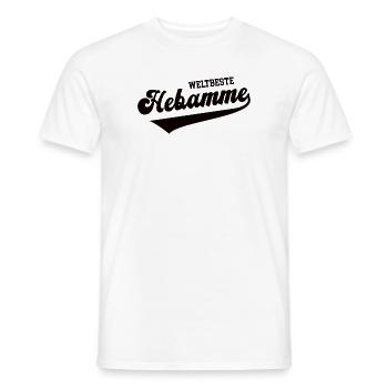 Weltbeste Hebamme Beleghebamme Doula Hebammen - Männer T-Shirt - Weiß - Vorne - AI Model Male 178 dark (178cm)