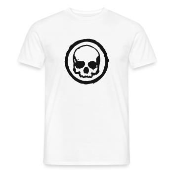 Skull I Skull I Skull I Skeleton I Metal - Men's T-Shirt - white - Front - AI Model Male 178 dark (178cm)