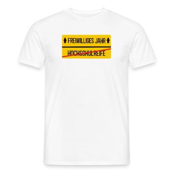 Freiwilliges Soziales Jahr Ende Schule Abitur FSJ - Männer T-Shirt - Weiß - Vorne - AI Model Male 178 dark (178cm)
