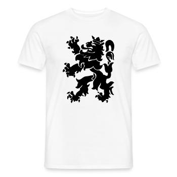Löwenlöwe Lowe León Krone - Männer T-Shirt - Weiß - Vorne - AI Model Male 178 dark (178cm)