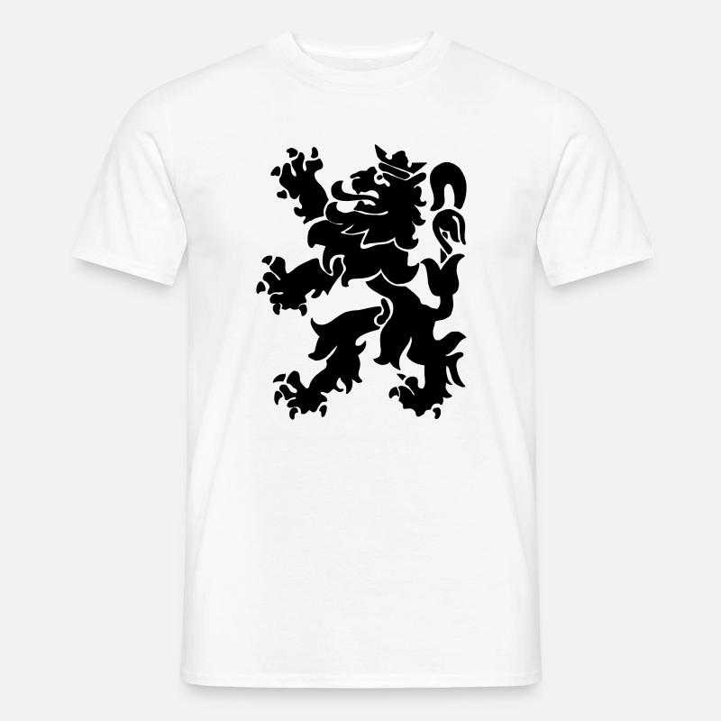 Löwenlöwe Lowe León Krone - Männer T-Shirt - Weiß