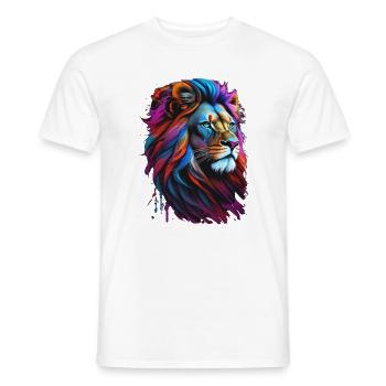 Löwe - Männer T-Shirt - Weiß - Vorne - AI Model Male 178 dark (178cm)