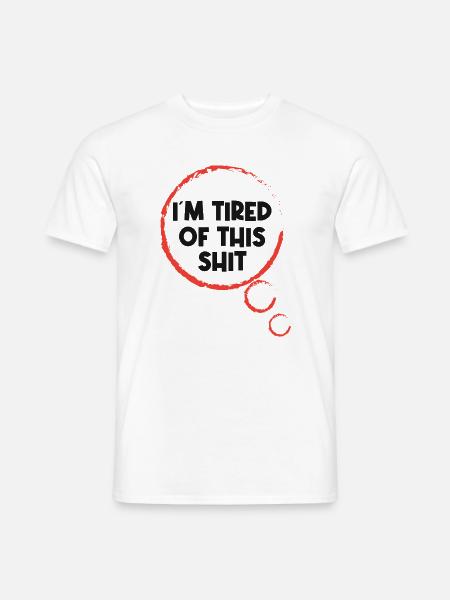 Gleichgültig Statement Ist Mir Egal - Männer T-Shirt - Weiß