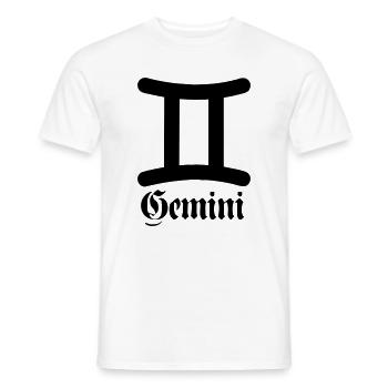 Jumeaux Gémeaux - T-shirt homme - blanc - Devant - AI Model Male 178 dark (178cm)