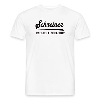 Schreiner Ausbildung Bestanden Azubi Schreinerei - Männer T-Shirt - Weiß - Vorne - AI Model Male 178 dark (178cm)
