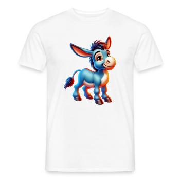 Esel-Maultier - Männer T-Shirt - Weiß - Vorne - AI Model Male 178 dark (178cm)