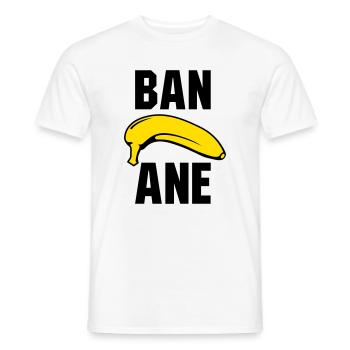 Banane - Männer T-Shirt - Weiß - Vorne - AI Model Male 178 dark (178cm)