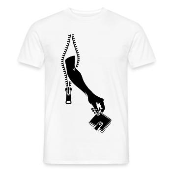 pickpocket - Men's T-Shirt - white - Front - AI Model Male 178 dark (178cm)