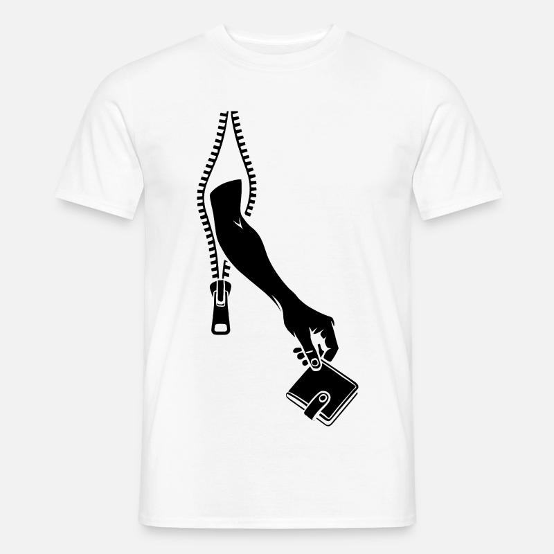 Taschendieb - Männer T-Shirt - Weiß