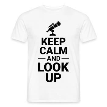 Astronomy Lover Solar System Design  - Men's T-Shirt - white - Front - AI Model Male 178 dark (178cm)