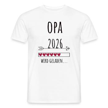 Werdender Opa 2026 Geschenk Schwangerschaft - Männer T-Shirt - Weiß - Vorne - AI Model Male 178 dark (178cm)