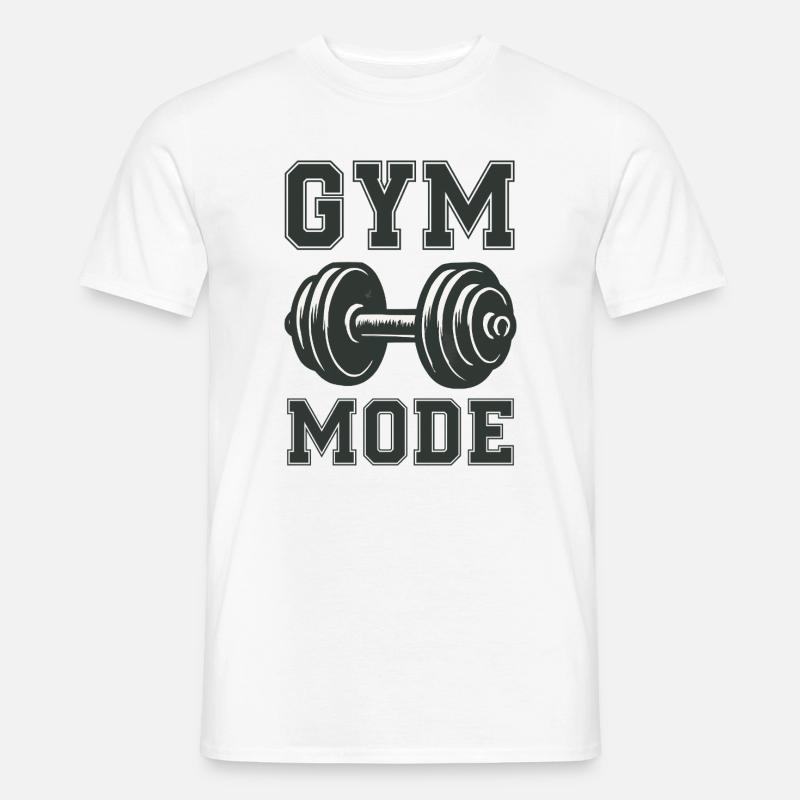 Gym Mode  - Männer T-Shirt - Weiß