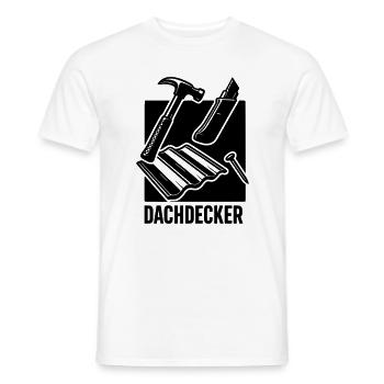 Dachdecker Werkzeug  - Männer T-Shirt - Weiß - Vorne - AI Model Male 178 dark (178cm)