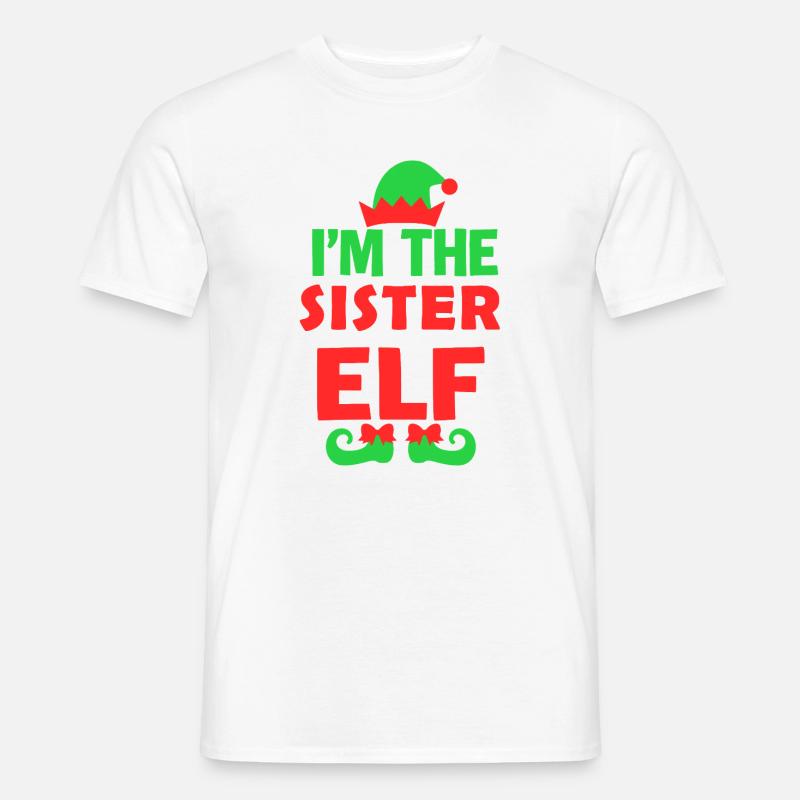 Ich bin die Schwester Elf - Männer T-Shirt - Weiß