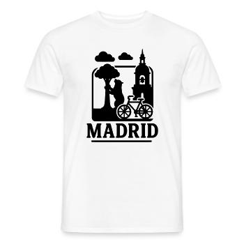 Madrid Landmarks - Men's T-Shirt - white - Front - AI Model Male 178 dark (178cm)