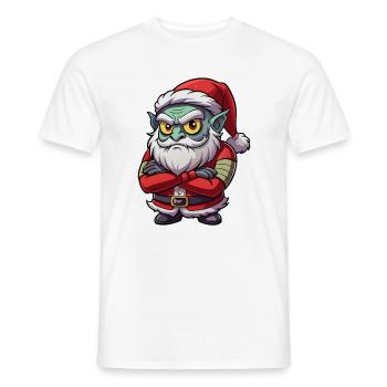 Père Noël Gobelin Grognon - T-shirt homme - blanc - Devant - AI Model Male 178 dark (178cm)