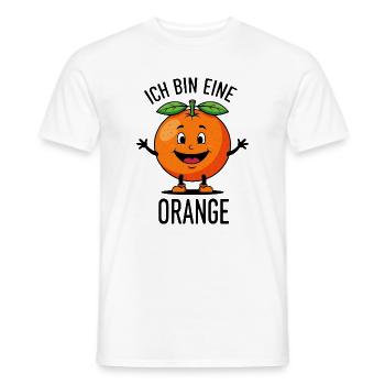 Orange Kostüm Frucht Obst Früchte Fasching lustig - Männer T-Shirt - Weiß - Vorne - AI Model Male 178 dark (178cm)