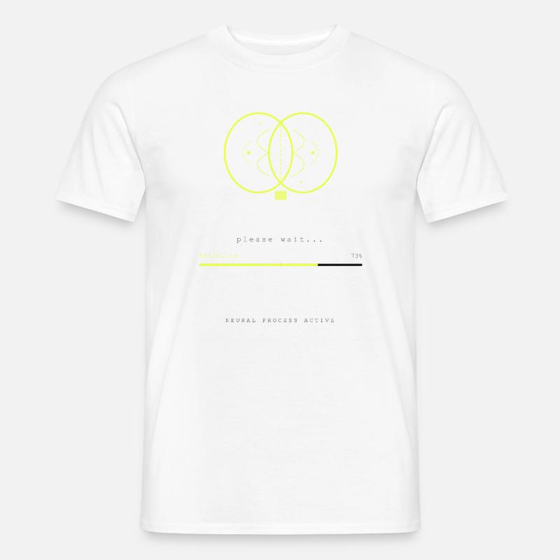 BRAIN.EXE LÄDT - Männer T-Shirt - Weiß