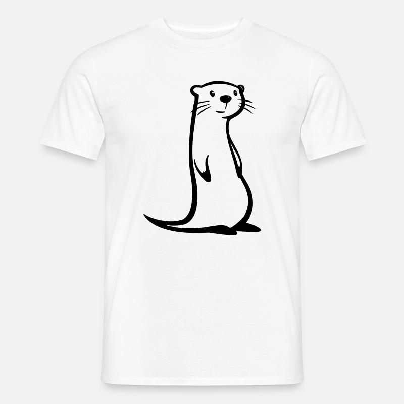 otter - Men's T-Shirt - white