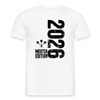 Champion de fléchettes 2026 Kreisliga Maillot noir - T-shirt homme - blanc - Devant - AI Model Male 178 dark (178cm)