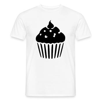 Cupcake Muffin Bakery Baking Gift - Men's T-Shirt - white - Front - AI Model Male 178 dark (178cm)