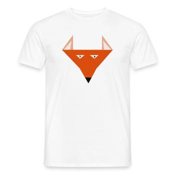  Fuchs Kopf - Männer T-Shirt - Weiß - Vorne - AI Model Male 178 dark (178cm)