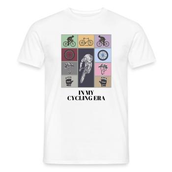 In meiner Radfahrer-Ära lustiges Radfahrer-Shirt - Männer T-Shirt - Weiß - Vorne - AI Model Male 178 dark (178cm)