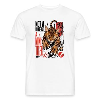 Not a House Cat, A small Tiger – Raubtier Bengal - Männer T-Shirt - Weiß - Vorne - AI Model Male 178 dark (178cm)