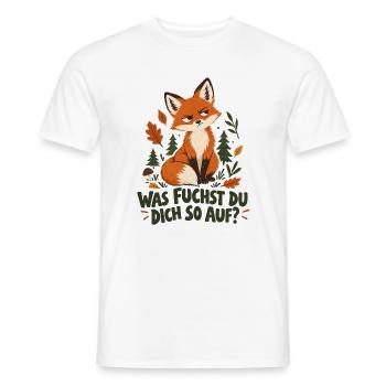Fuchs dich auf - Männer T-Shirt - Weiß - Vorne - AI Model Male 178 dark (178cm)